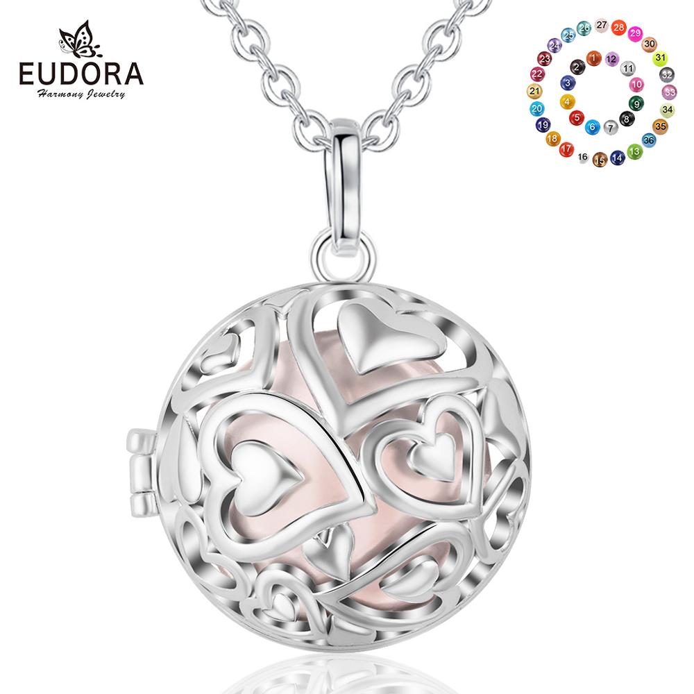 Heart Locket Necklace Photo - Eudora 20mm Harmony Ball Wisiorek Naszyjnik