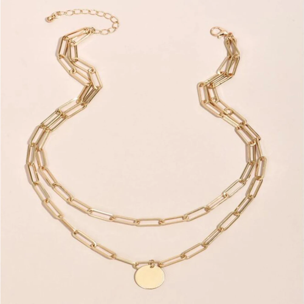 SUMENG 2024 New Fashion Vintag – Layered Pendant Necklace Aesthetic recenzja i cena