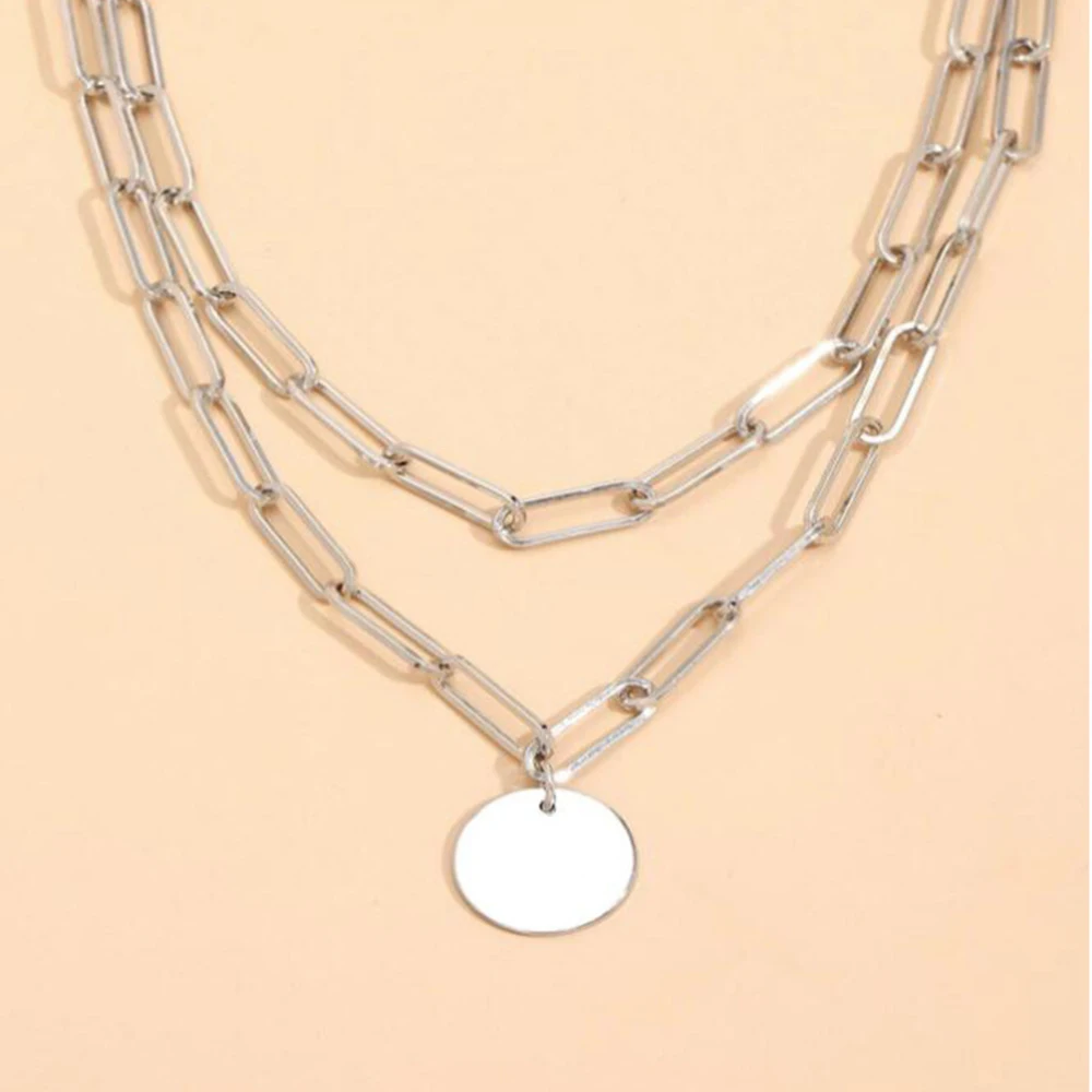 SUMENG 2024 New Fashion Vintag – Layered Pendant Necklace Aesthetic recenzja i cena