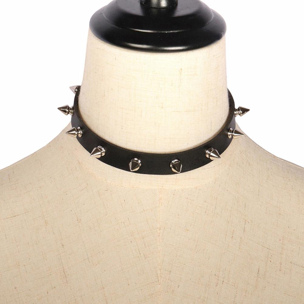Czarny naszyjnik choker z ekos – Goth Punk Spike Choker recenzja i cena