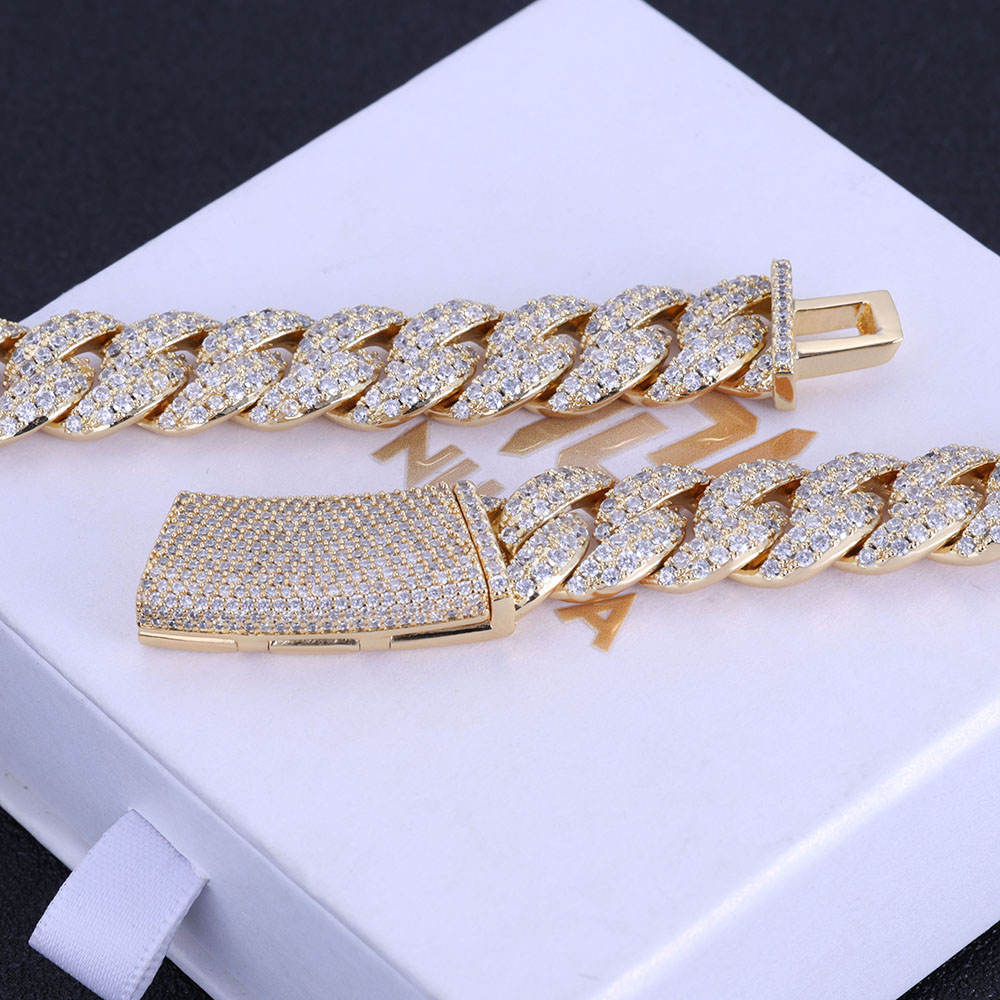 ESKEEM Nowy Styl 13MM Lodowy Ł – Cuban Link Chain 12Mm recenzja i cena