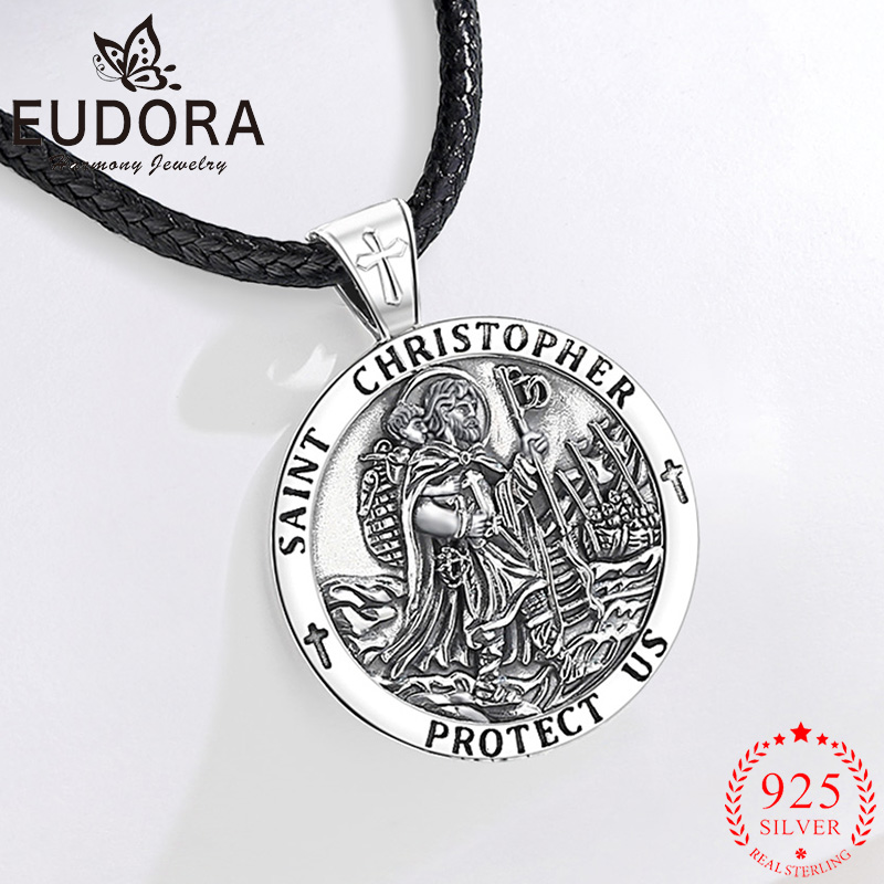 Eudora Nowy Srebrny Naszyjnik  – 925 Sterling Silver Chain Necklace Men recenzja i cena